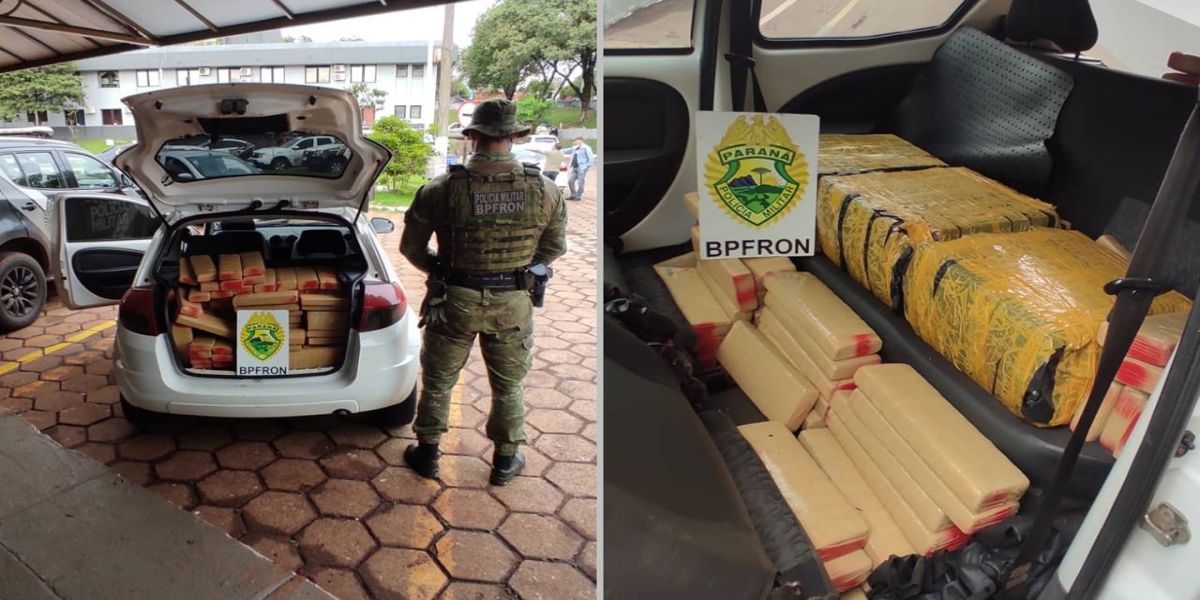 BPFRON apreende mais de 250 quilogramas de maconha em Cascavel