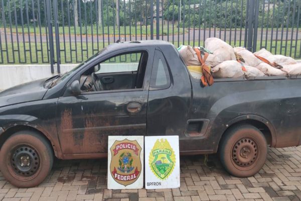 BPFRON  e PF apreendem carga de R$400.000,00 reais de agrotóxicos e cigarros paraguaios