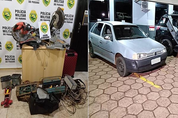 Homem é detido pelo Pelotão de Choque com ferramentas furtadas de caminhões da Copel