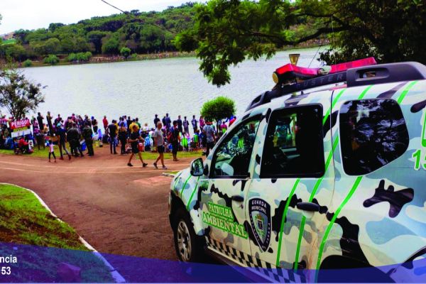 Guarda Municipal de Cascavel garantiu a segurança da pesca no lago municipal