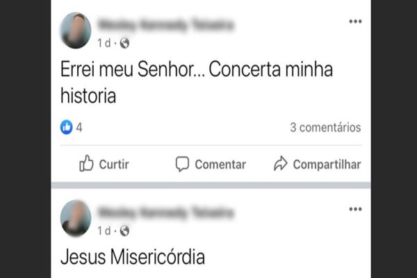 Acusado pela morte de Genésio Maia postou nas redes sociais dizendo que "errou"