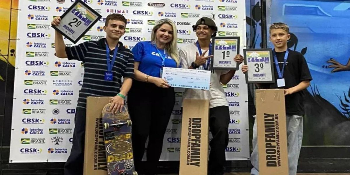 Cascavelense Cauê Fioravante garante a terceira vaga no ‘Brasileirão’ de Skate