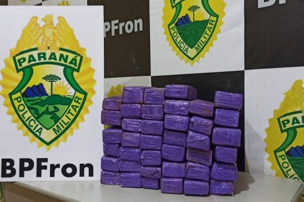BPFRON prende traficante com aproximadamente 30 quilogramas de maconha ocultados em Guairá