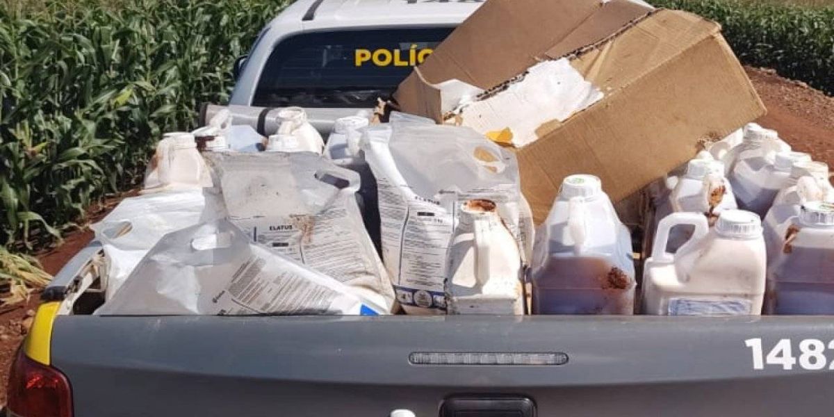 Polícia Militar recupera carga furtada de agrotóxico em Anahy