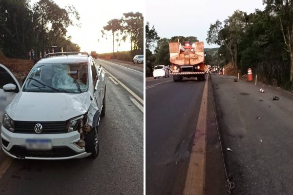 Trabalhador morre após ser atropelado por automóvel na BR-277 em Guaraniaçu