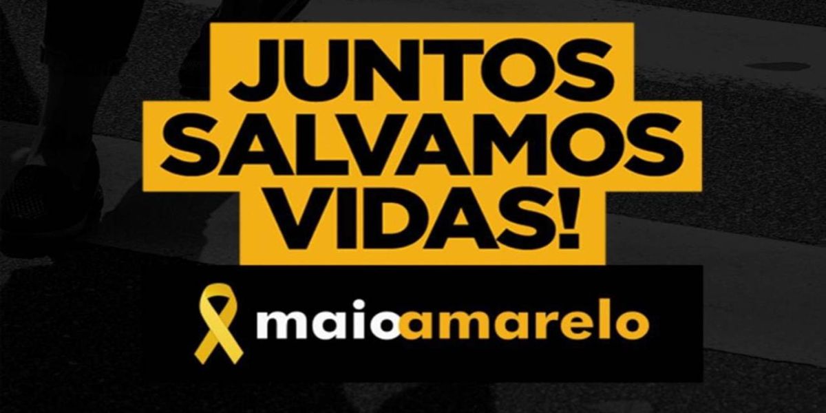 Em 2022, o Movimento Maio Amarelo convoca à união no trânsito porque "Juntos Salvamos Vidas"