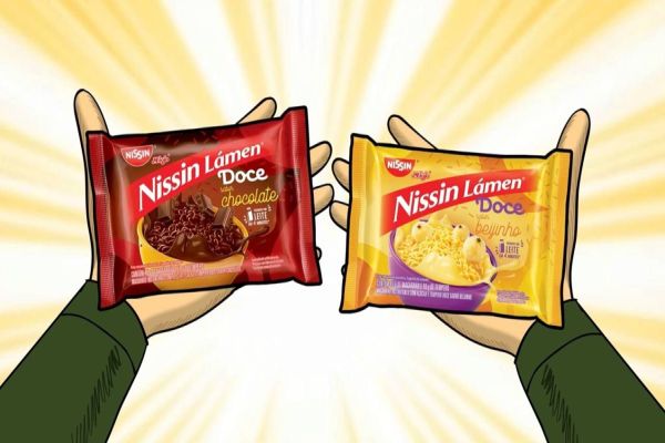 Imagem referente a notícia: Miojo doce? Clélio e Tonho confirmam qual é o lançamento inédito da NISSIN no Brasil