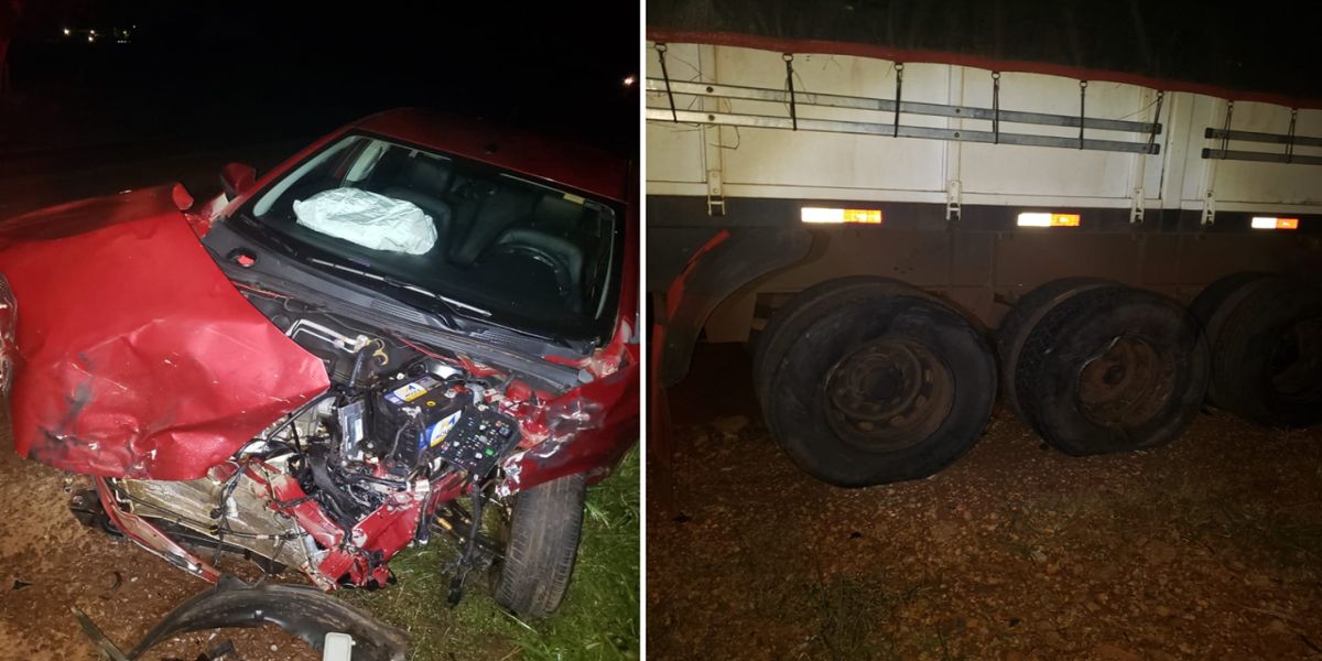Carros de Cascavel se envolvem em forte colisão entre Assis Chateaubriand e Toledo