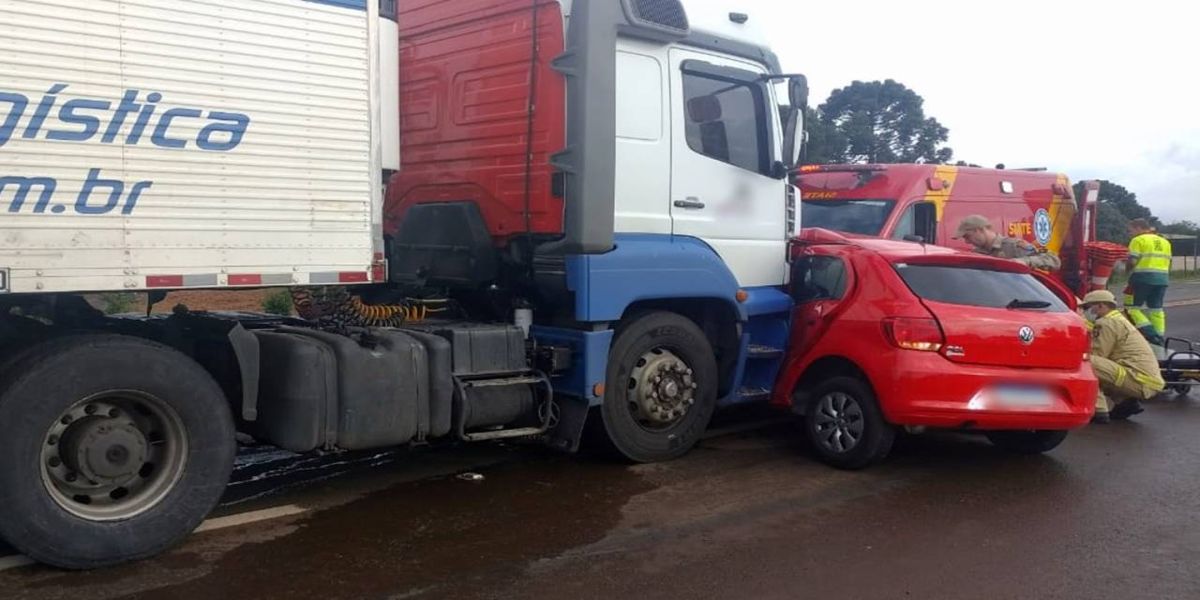 Homem morre após gravíssimo acidente de trânsito na BR-277 em Laranjeiras do Sul