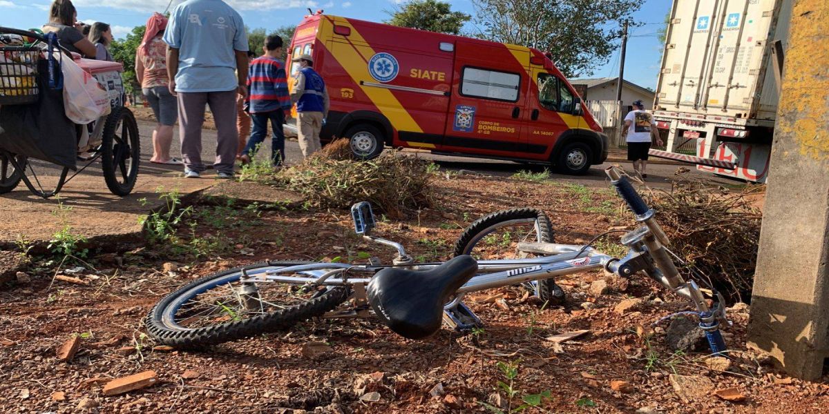 Ciclista de 15 anos é atropelado por carro no Jardim Verdes Campos
