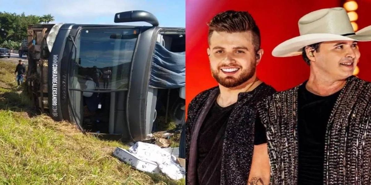 Luto: Cantor sertanejo Aleksandro, de dupla com Conrado, morre em acidente de ônibus