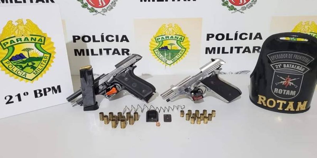 Polícia apreende armas usadas em tiroteio durante matinê em Realeza; Entenda o que aconteceu!