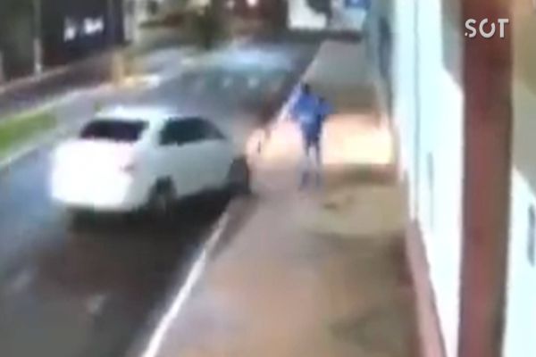 Padre atropela homem que furtou três moletons e uma camiseta em igreja; Veja o vídeo