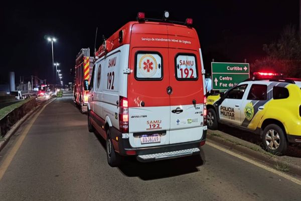 Avenida Carlos Gomes fica mais de uma hora fechada para atendimento médico