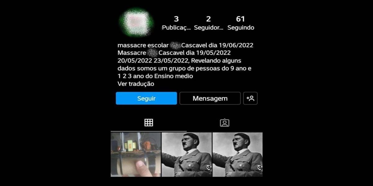 Brincadeira sem graça, preocupa pais e alunos em suposto caso de massacre escolar