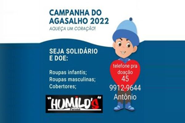 Humild's promove a “Campanha do Agasalho 2022”