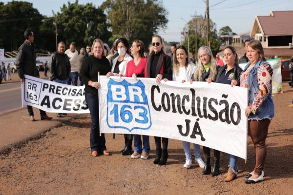 Acamop luta pela retomada das obras da BR-163 entre Capitão Leônidas Marques a Lindoeste