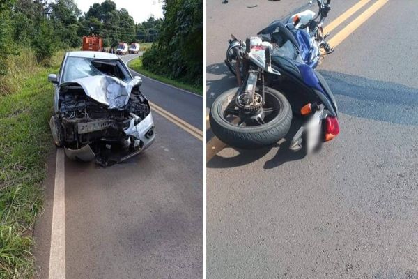 Jovem morre após grave acidente de trânsito na PR-475 em São Jorge do Oeste