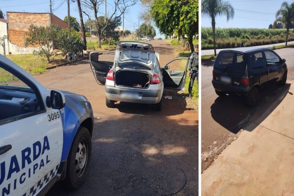 Guarda Municipal de Cascavel recupera dois veículos furtado e detém mais de cinco pessoas