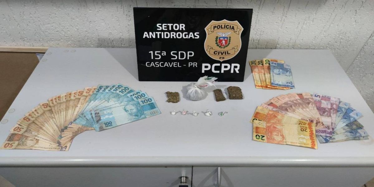 GDE apreende três pessoas por tráfico de drogas no Jardim Clarito em Cascavel
