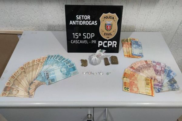 GDE apreende três pessoas por tráfico de drogas no Jardim Clarito em Cascavel