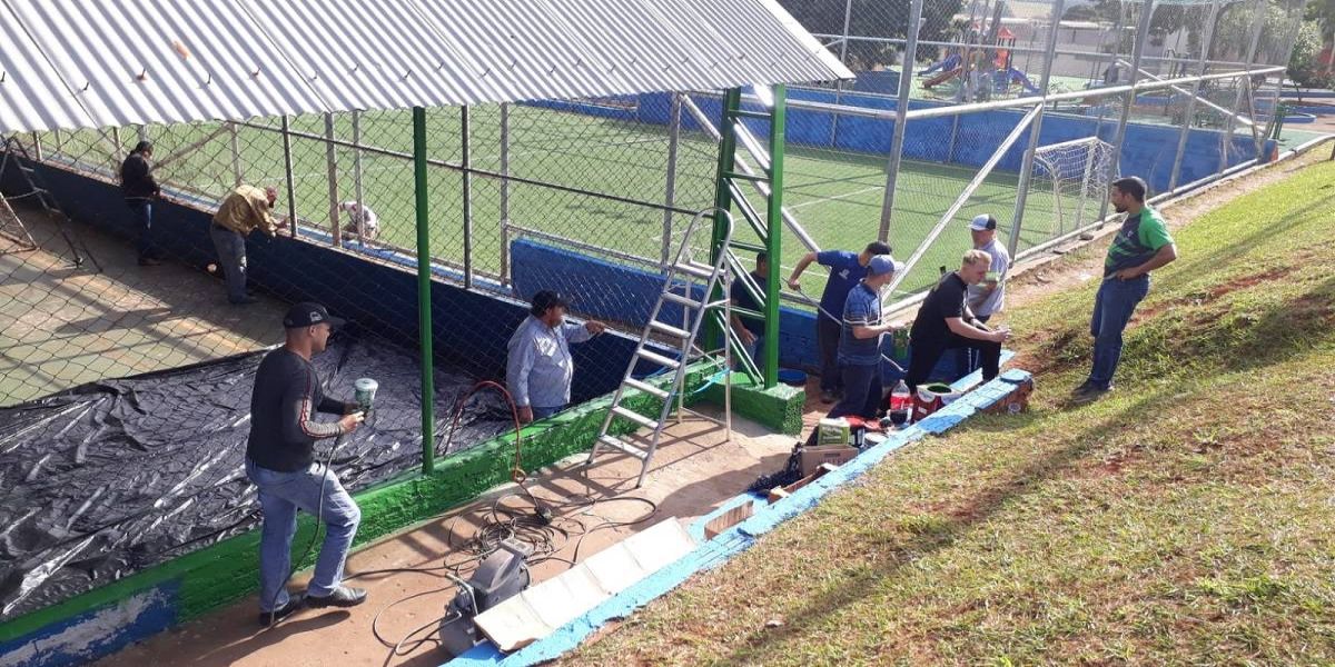 Espaços esportivos de Cascavel passam por revitalização