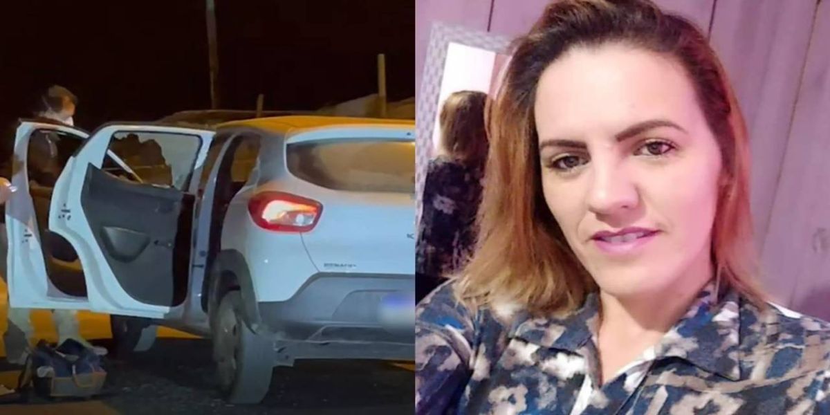 Mulher é executada dentro de um carro e bandidos deixam bilhete no colo da vítima em Campo Largo