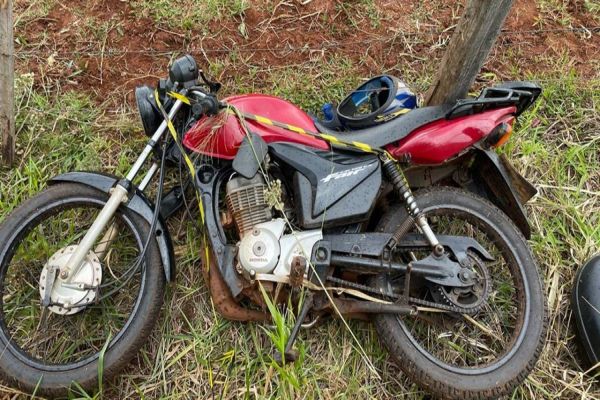 Motociclista morre após saída de pista na PR-317 em Ouro Verde do Oeste
