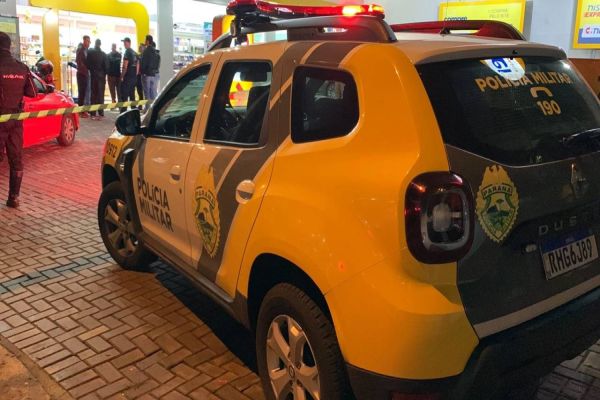 Imagem referente a notícia: Homem é morto em confronto com policial após tentar roubar farmácia em Cascavel