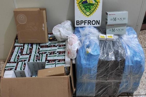 BPFRON apreende contrabando na rodoviária de Cascavel