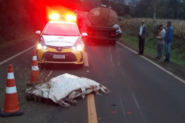 Imagem referente a notícia: Motociclista morre em acidente na PR 495, em Missal