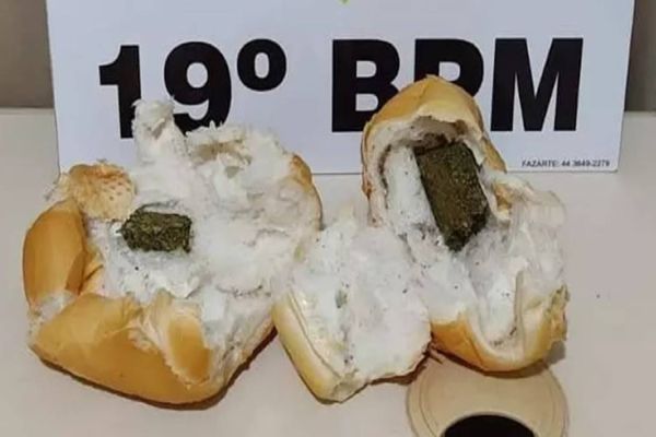 Homem é preso com 'sanduíches de maconha' no Oeste do Paraná