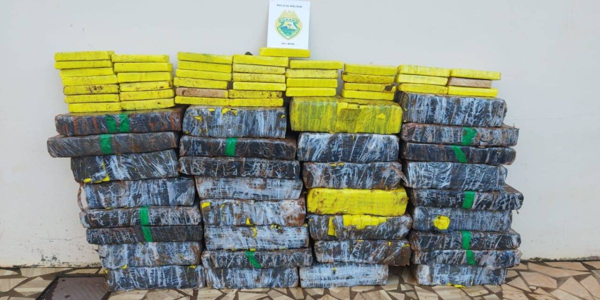 Polícia Militar realiza mega apreensão de substância análoga a maconha em Manoel Ribas