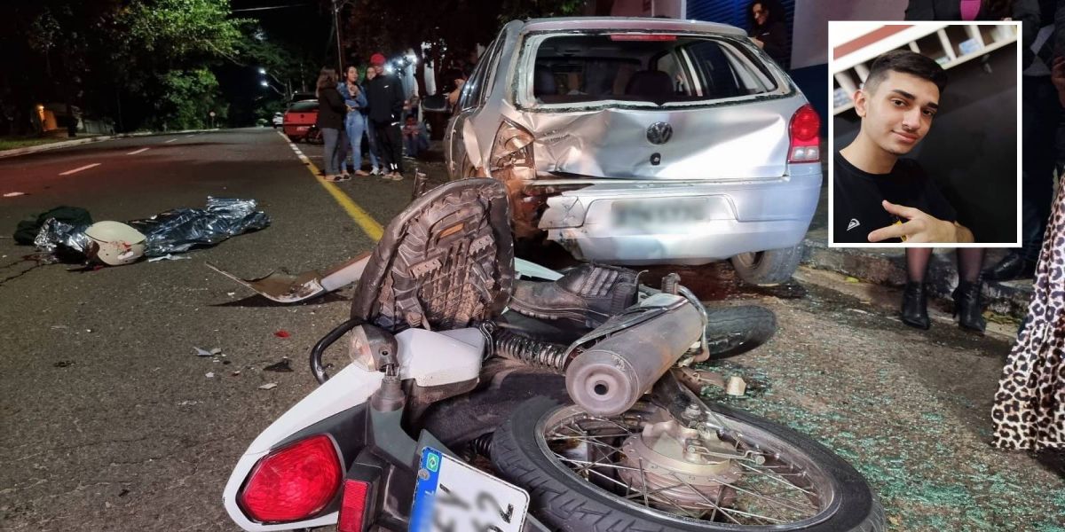 Jovem se desespera ao presenciar acidente que matou irmão de 18 anos em Maringá