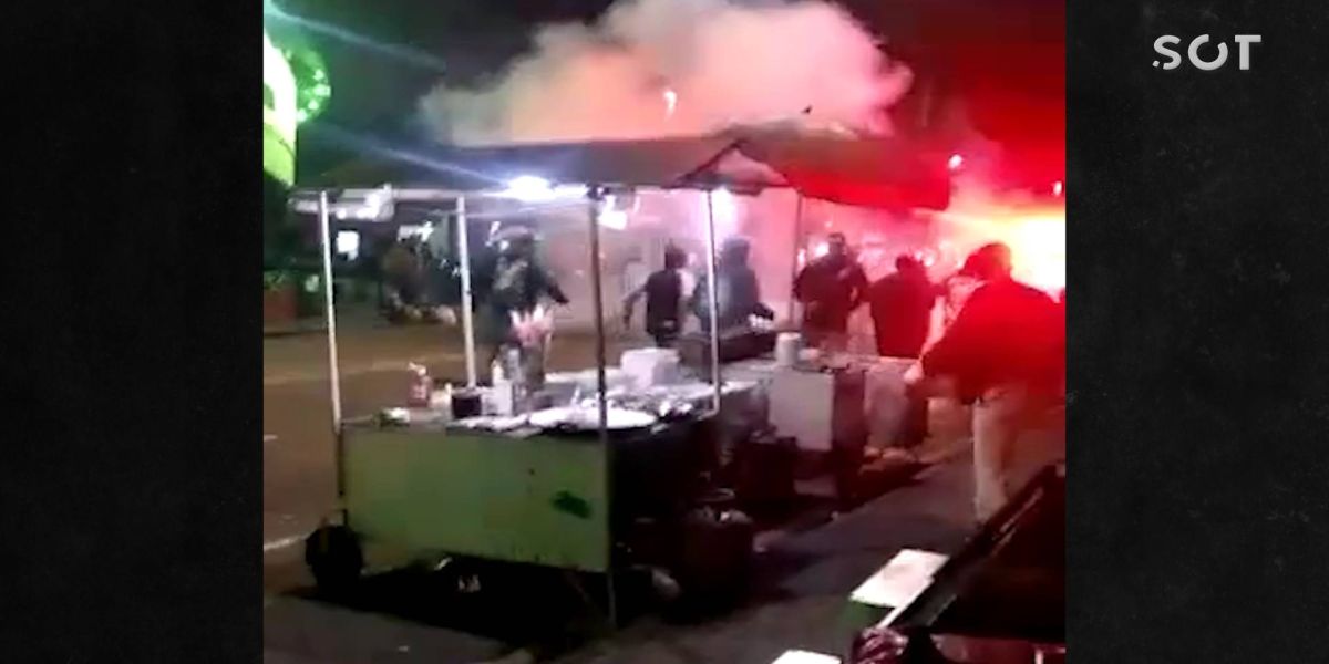 Torcidas organizadas do Coritiba e Palmeiras promovem cenas de violência
