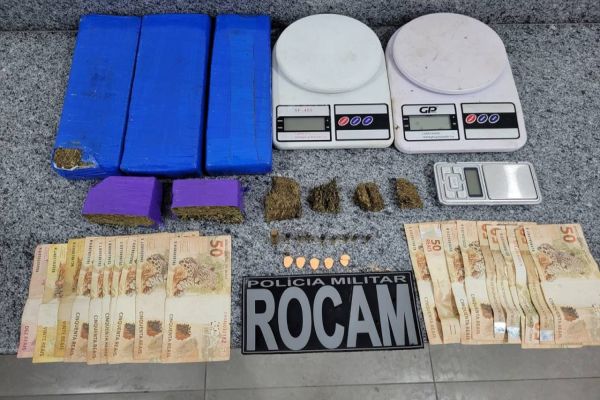 Polícia Militar fecha ponto de drogas no Bairro Cascavel Velho