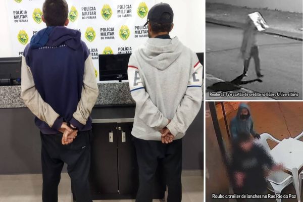 Detidos no Cascavel Velho seriam os autores do roubo no Bairro Universitário e no Santa Felicidade