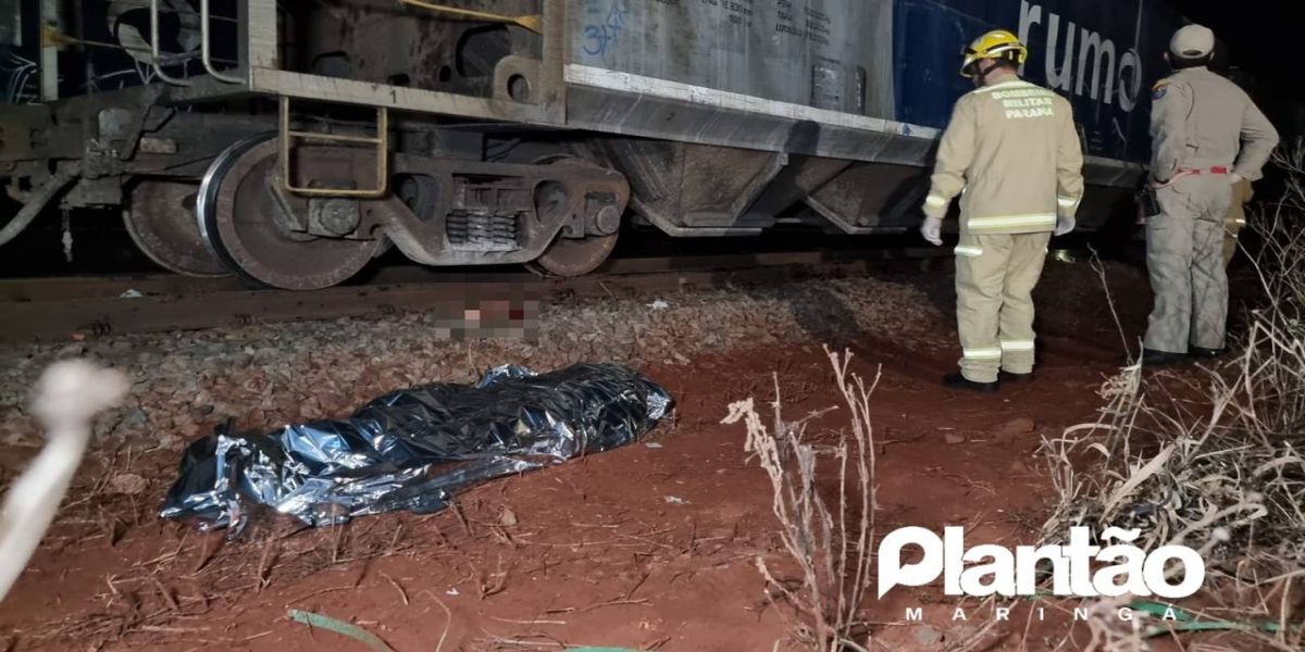 Homem morre após ser atropelado por trem; A vitima teve múltiplas fraturas e amputação de uma pernas