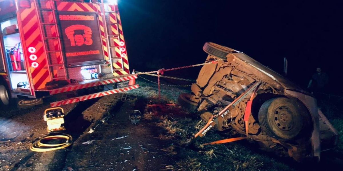 Cinco pessoas morrem em gravíssimo acidente na BR-163 no sudoeste do Paraná