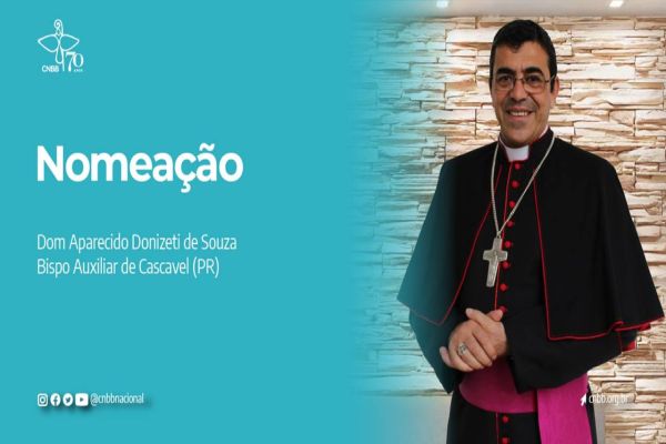 Papa Francisco nomeia dom Aparecido Donizeti como bispo auxiliar na arquidiocese de Cascavel