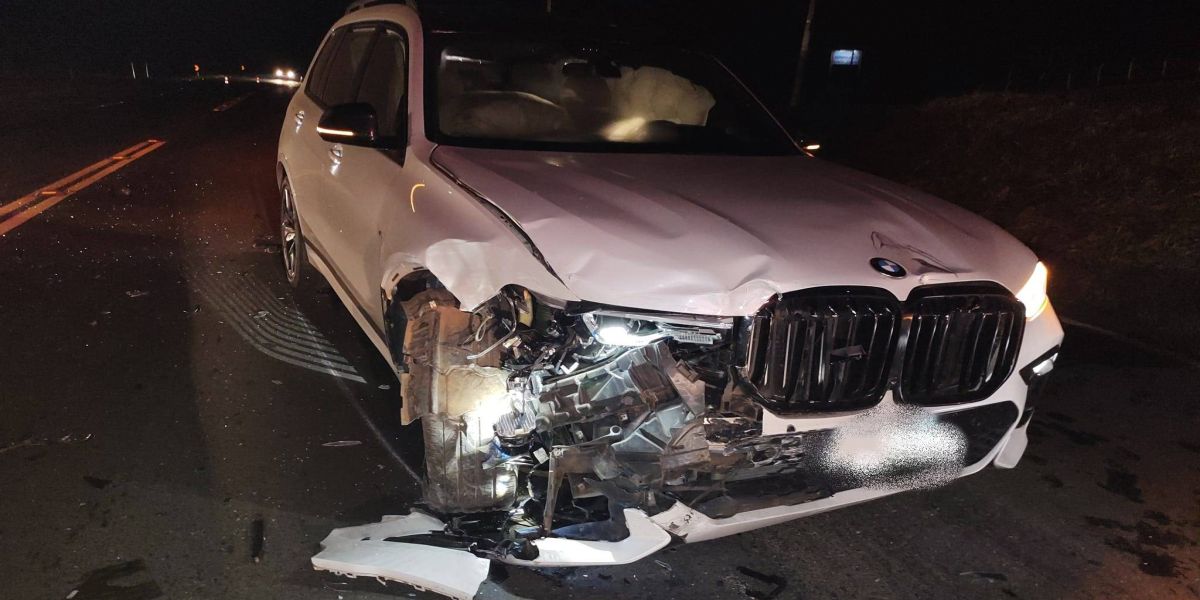 Família de Cascavel se envolve em forte colisão de trânsito na BR-373 em Prudentópolis