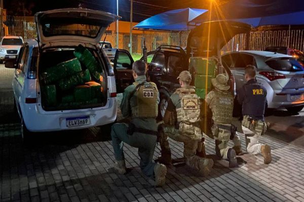 Imagem referente a notícia: PRF apreende 1,8 tonelada de maconha durante o fim de semana no Paraná