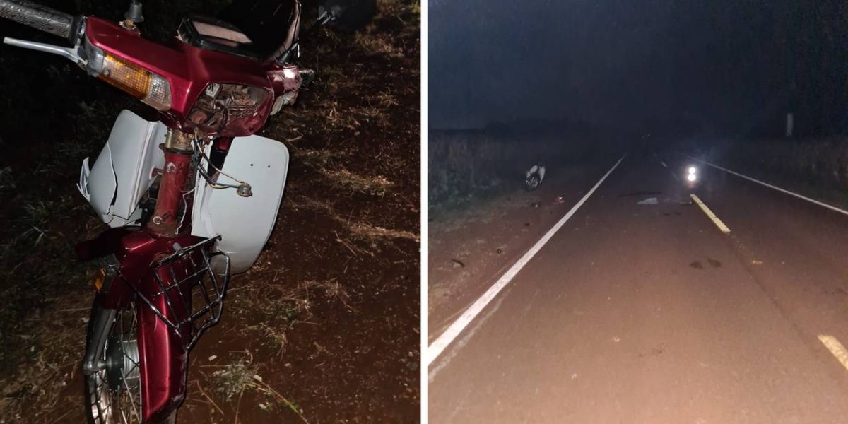 Motociclista morre e outro sofre ferimentos moderados após forte colisão na PRc-467 em Marechal