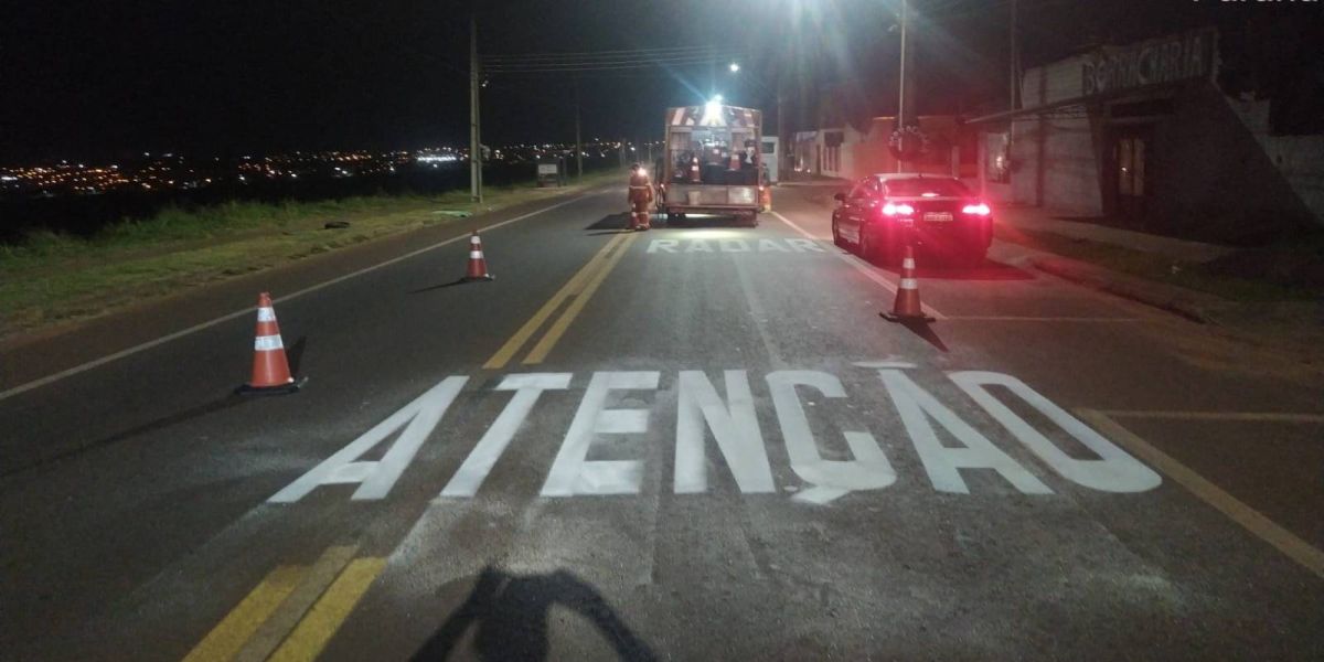 Município irá reforçar sinalização horizontal em todos os pontos de instalação de radares