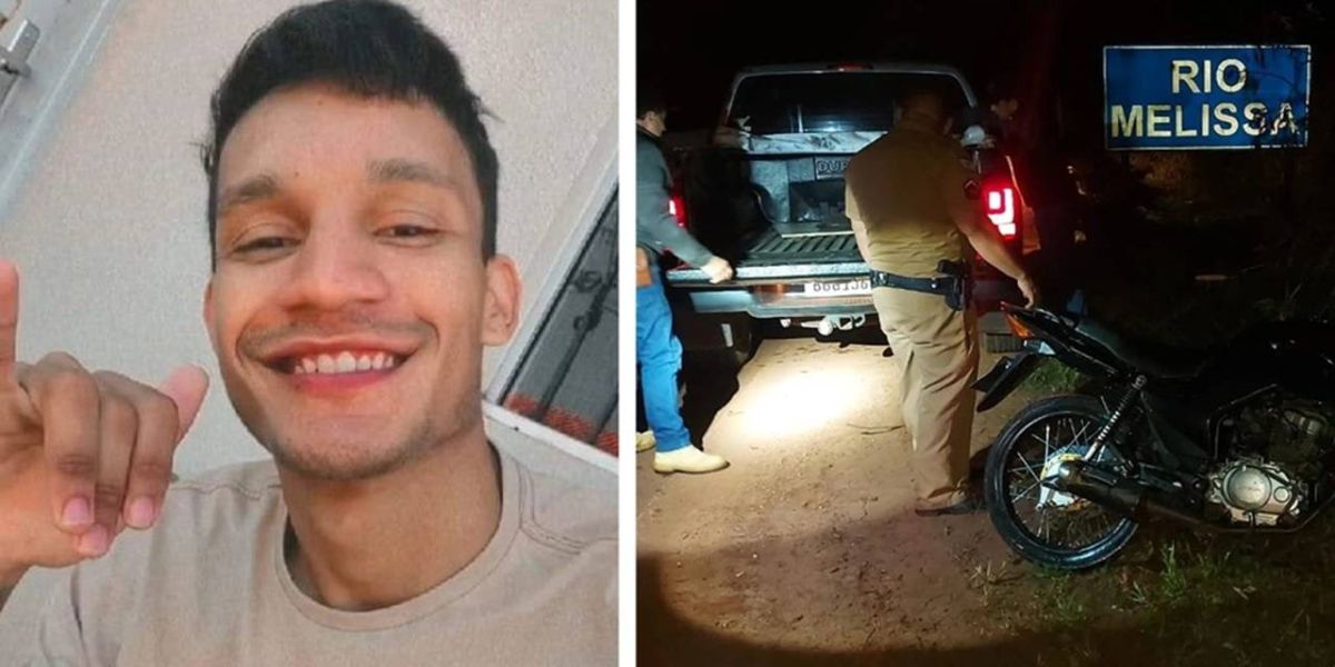 Jovem está desaparecido e sua moto é encontrada dentro do rio melissa em Cafelândia