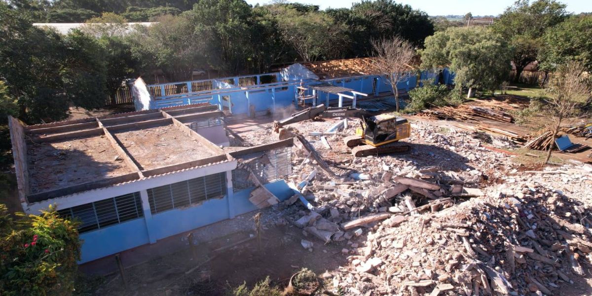 Cascavel vai construir escola com cerca de mil metros quadrados em tempo recorde