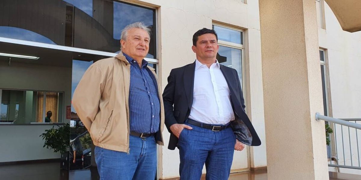 Dilvo recepciona Sergio Moro, o ex-ministro da Justiça