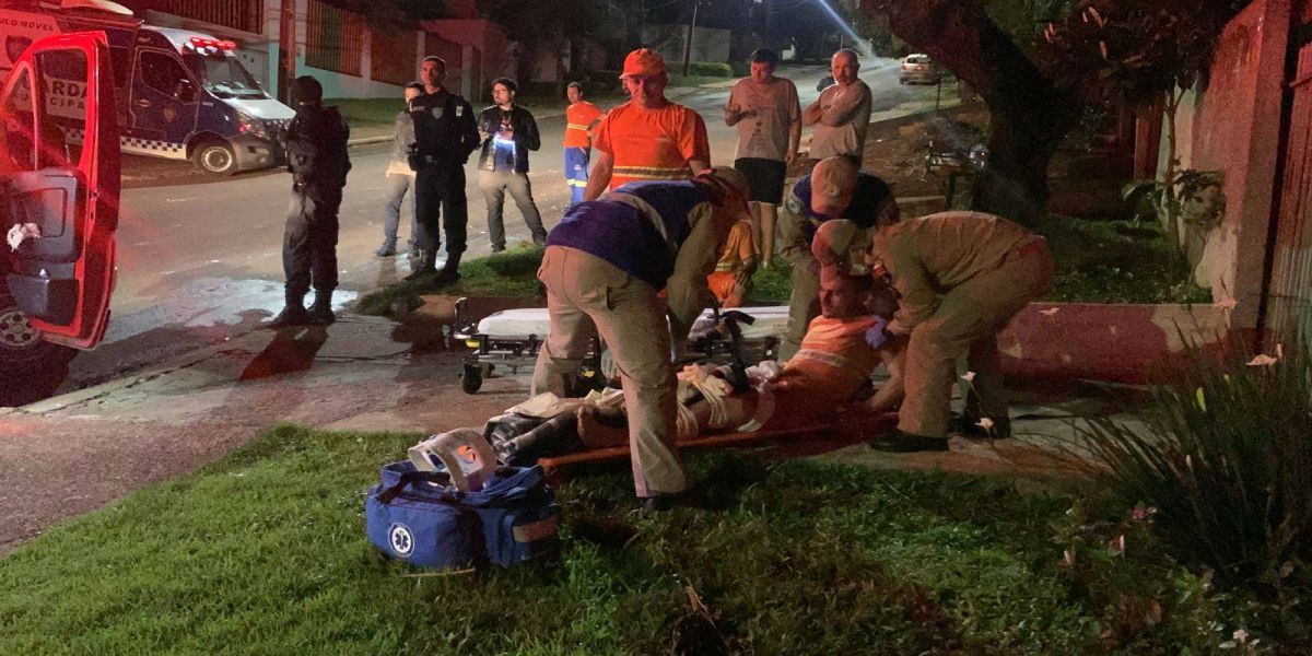Trabalhador pula de caminhão após veículo perder força na subida da Rua Bom Jesus em Cascavel
