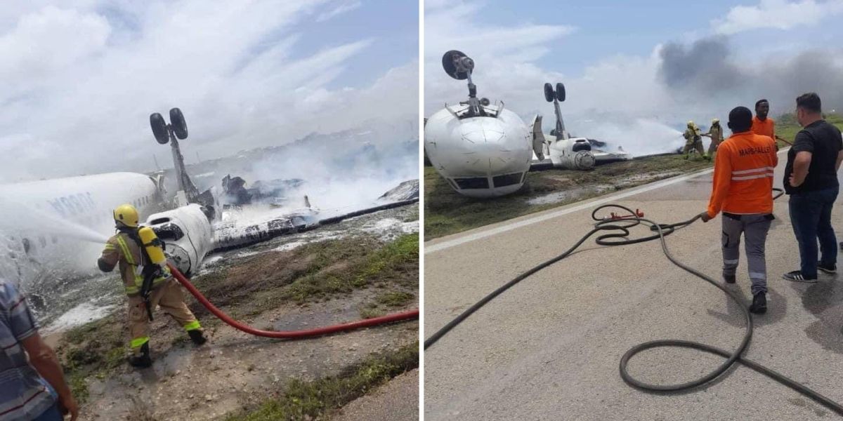 Avião 'aterrissa de ponta-cabeça' em acidente na Somália, e todos sobrevivem