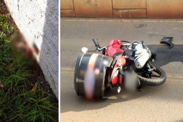 Imagem referente a notícia: Motociclista tem a mão decepada em gravíssimo acidente de trânsito na BR-163 em Marechal Rondon
